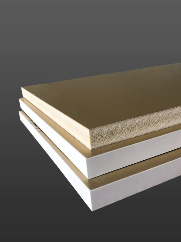 High Density White Flexible WPC Spume Board For Building Material with many thickness